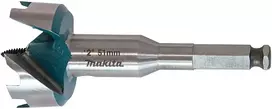 Makita Grąžtas medienai su 2 pjaunančiomis briaunomis, 51mm, su 7/16" šešiakampiu koteliu E-27595