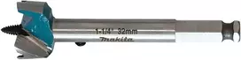 Makita Grąžtas medienai su 2 pjaunančiomis briaunomis, 32mm, su 7/16" šešiakampiu koteliu E-27551