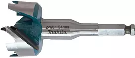 Makita Grąžtas medienai su 2 pjaunančiomis briaunomis, 54mm, su 7/16" šešiakampiu koteliu E-27604