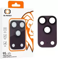 Tel Protect 95% AR+AF Full Metal apsauginis stiklas kamerai, skirtas iPhone 17 Pro Max, violetinis (kameros blokas)