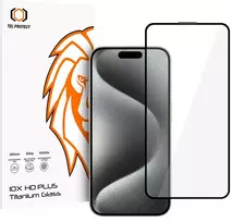 Tel Protect 10X HD Plus Titanium grūdintas stiklas, skirtas iPhone 15 Pro Max (dėklas)
