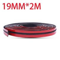 14/19 mm automobilio sandariklio juostelės sandariklis, apsauginis durų kraštas, priekinis stiklas, guminis sandarinimas, triukšmo izoliacija 19mm * 2m juoda