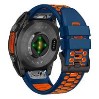 Kvėpuojantis sportinis silikoninis dirželis, skirtas Garmin Fenix E 8 47mm 51mm 7 7X, apyrankė, skirta Garmin Enduro 3 QuickFit 26mm 22mm laikrodžio dirželis QuickFit 22mm black