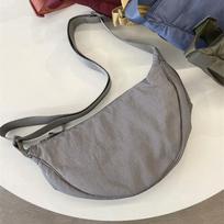 Nyl Hobos Women's Shoulder Dumpling Bag Large Capacity Travel Crossbody Half Mo Bags Outdoor Phe Pouch Handbags Wholesale pilka spalva