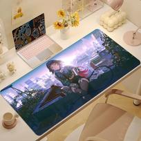 Jane Doe Zenless Zone Zero Mouse Pad Nonslip Thickened MousePad Large Writing Lockedge Office Student Gaming Cushion 800x400x2mm gray