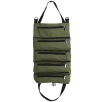 Multi-Purpose Tool Bag Premium Grade Professional Multi Pocket Hardware Tools Pouch Roll Up Portable Small Tools Organizer Bag black