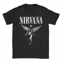 2026 Nirvana Roko Grupės Medvilniniai Marškinėliai Suaugusiems Paplūdimio Kurt Cobain Y2k Pagrindiniai Marškinėliai Madingi Šaunūs Marškinėliai Didelio Dydžio Laisvalaikio Viršutiniai M white