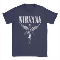 2026 Nirvana Roko Grupės Medvilniniai Marškinėliai Suaugusiems Paplūdimio Kurt Cobain Y2k Pagrindiniai Marškinėliai Madingi Šaunūs Marškinėliai Didelio Dydžio Laisvalaikio Viršutiniai XL white