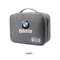 For BMW M Performance E46 E90 E60 F20 X1 F10 F30 X3 E70 pendant Car Accessories Digital Storage Bag Data Cable EVA Tools Case xkzh98 pilka spalva