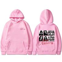 Rapper Aya Nakamura Sexy Nana Hoodie RnBoi My Eyes Only Flashback Sweatshirt Men Women Hip Hop Retro Hoodies M pink