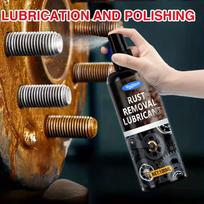 Heavy-Duty Metal Rust Remover Lubricant Spray - Multi-Purpose Brake & Chain Degreaser, Friction-Reducing Formula with Corrosion 100ml black
