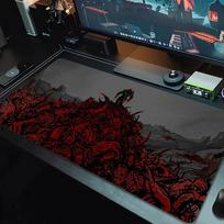 Doom Mouse Pad Large Gaming Table Cushion Non-slip Laptop Tablet Big Mousepad XXL Mat Mini PC Playmat With Lock edge_xia 30cmx80cm(11.8x31.5inch)