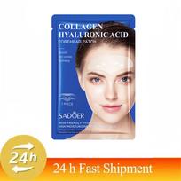 Forehead Gel Patch Lightening Forehead Wrinkle Anti-Wrinkle Firming Mask Frown Hyaluronan Stickers Anti-Aging Face Skin Care brown