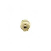 Earring Backs with Disc 8mm Pushon Replacement White Gold beige