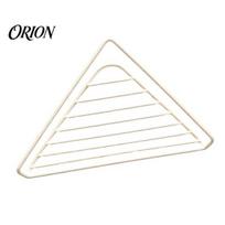 Kitchen Sink Draining Rack Corner Dish Drying Rack, Triangular Organizer, Space Saving Organizer Iron Drainer Holder for Tableware And Utensils balta