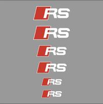 6 vnt. Automobilio suportų dangtelio lipdukai Stabdžių lipdukai  qwe12 Sport S Sline A3 A6 A4 A5 A7 RS4 RS5 RS6 RS3 RS7 A4L A6L S3 S6 S5 S7 S4 RS8 Calipers sticker