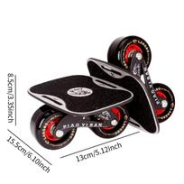Board Skates Portable Roller Road Plate Aluminum Split Skateboard Non Slip Skating with