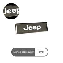 Metalinis vandeniui atsparus automobilio logotipo lipdukas Automobilio dekoravimo priedai Jeep Cherokee Wrangler JK Gladiator Compass Renegade Patriot D1D gray