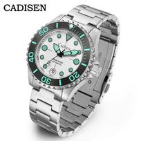 CADISEN AQUA DIVER New Brand Luxury Men Watches Automatic Watch Japan MIYOTA 100M Waterproof Luminous Mechanical Wristwatch black