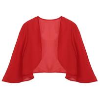 Paplūdimio kremas nuo saulės Šifonas Paplūdimio skara, skara, 3/4 rankovėmis, megztinis Bolero striukė, vestuvinė suknelė, skara 3XL raudona