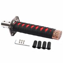200MM Universal JDM Katana Samurai Sword Shift Knob Shifter With Adapters Gear Shift Knob Transmission Gearstick Car Accessories black
