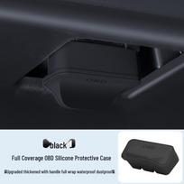 Universal Silicone OBD Car Interface Dustproof & Waterproof Protective Cover black