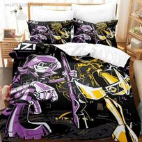 Fashion Murder-Drones Bedding Set For Bedroom Soft Modern Bedspreads Comefortable Kids Duvet Cover Quilt Cover And Pillowcase 135x200cm gray