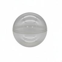 Empty Toy Capsule High Clearness Fillable Bulk Pack Clear Round for Kids, Parents, 75MM gray