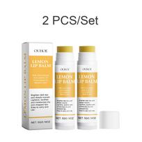 Lemon Ginger Lip Balm Brightening Dark Lips Mask Gloss Oil Exfoliating Clean Improve Dullness Moisturizer Daily Lip Balm Care yellow