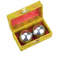2 vnt. Baoding kamuoliukai Pirštų vikrumo treniruotė Kinų meditacija Sąmoningumo pagalba Rankai 45MM red