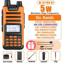 BaoFeng M-13 PRO V1 V2 High Power Multi Band Walkie Talkie Type C Charger Long Range Upgraded UV-13 PRO V1 V2 Ham Two Way Radio US