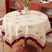 Festive Red Tablecloth—Wash-Free, Waterproof, Grease-Resistant, Round Heat-Resistant, Stain-Resistant Coffee Table Cloth 60*120cm white