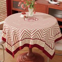 Festive Red Tablecloth—Wash-Free, Waterproof, Grease-Resistant, Round Heat-Resistant, Stain-Resistant Coffee Table Cloth 90*140cm