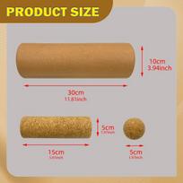 5 Pieces Balance Board Training Set Foot Strengthener Roller Adults Massage Ball Ankle brown