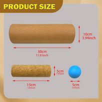 5 Pieces Balance Board Training Set Foot Strengthener Roller Adults Massage Ball Ankle brown