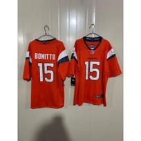 NFL Denver Broncos Short Sleeve Jersey Mens Team Apparel Premium Embroidered Football Shirt New Orange 15
