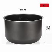 Alloy Electric Pressure Cooker Liner 4L/5L/6L Rice Cooker Liner Durable Crystal Inner  Cooker Parts 6L