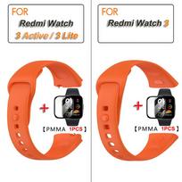 Pakaitinis laikrodžio dirželis skirtas Xiaomi Redmi Watch 3 laikrodžio apyrankės Redmi Watch 3 Active / Lite dirželis Correa apyrankė Redmi Watch 3 Active orange