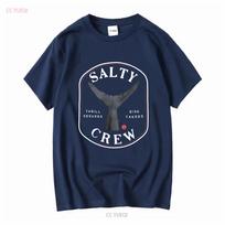 SALTY CREW NUOTYKIŲ IEŠKOTOJAI RIZIKUOTOJAI ŽUVYS ŽVEJYBA T-MARŠKINĖLIAI Vyriški M Juodi vintage Skalbti homme Tampri dizainerio drabužiai L black