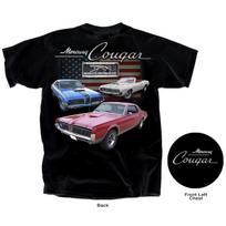 Joe Blow Ts Mercury Cougar 1st Gen Black T-Shirt 1967 69 70 Boss Eliminator 302 XL gray