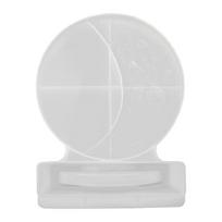 Epoxy Moon Photo Frame Ornaments Silicone Mold with Base for Jewelry Making 1 white