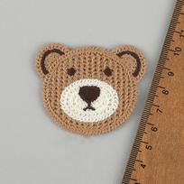 DIY Versatile Cartoon Teddy Bear Embroidery Patch Bag Down Jacket Phone Case Hair Decoration Shoes Socks Sweater Patch Patch 10PCS beige