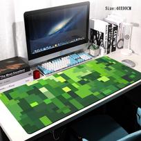 HYBXAXC Green Pixel Squares MousePad Rubber Antislip PC Desk Accessories Mousepad for Offices and Gamer Keyboard Mats Decor Mat 900x400x2mm