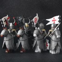 Viduramžių Riterių Serijos Figūrėlės Statybiniai Blokeliai Kareiviai Sargybiniai Liūto Širdies Ligoninė Teutonų Riteris Mūšis Pastorius Vaikų Dovana