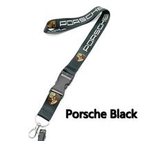 Dirželis raktams Kaklo dirželis Kortelės ID ženkliuko laikiklis Raktų pakabukas Raktų laikiklis Raktų žiedas Dovanos Porsche Macan Panamera Cayenne Cayman 911 CY5 gray