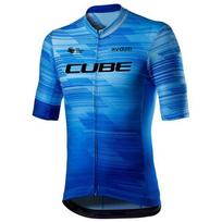 Rvouei Cube Team Cycling Jersey Sets Short Sleeve Summer Bike Clothing Breathable MTB Bicycle Bib Suit Maillot Ropa Ciclismo L