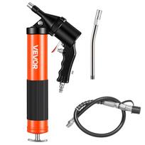 VEVOR Grease Gun, 6000 PSI High Pressure, Heavy Duty Pistol Grip Grease Gun Kit with 0.4 L Capacity, Includes 45.7 cm Flex Hose 38 x 16 x 6 cm