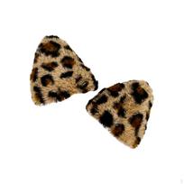 Leopardo Rašto Šalmo Ausies Papuošalas | Žymių Šalinimas, Pliušinis Pritvirtinimas su Velcro chaki