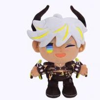 New Mammon Plush Doll Cute Anime Peripherals Toy Birthday Christmas Gift rožinė