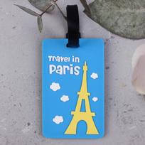 1pc Cartoon Animal PVC Luggage Tag Women Men Holiday Travel Accessories Suitcase Tags ID Address Lable Travel Luggage Tags blue